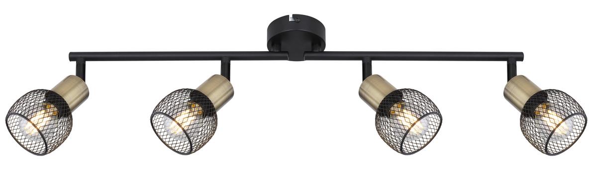 Reflektor 54028-4 Fiastra - crna, Basics, metal (60/8/15cm) - Globo