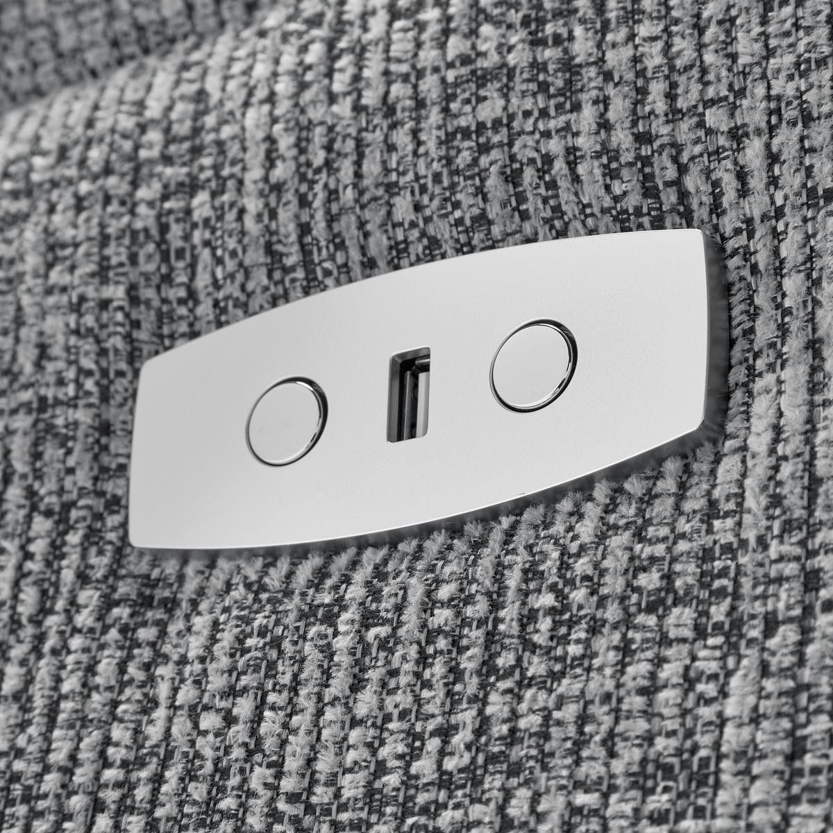 Sitzgarnitur Florenz Dunkelgrau, 3-teilig - Dunkelgrau/Schwarz, MODERN, Holz/Kunststoff (180/103/88cm) - Mömax