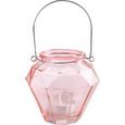Laterne Georgina aus Farbglas - Türkis/Gelb, MODERN, Glas/Metall (10,5/9,7cm) - MÖMAX modern living