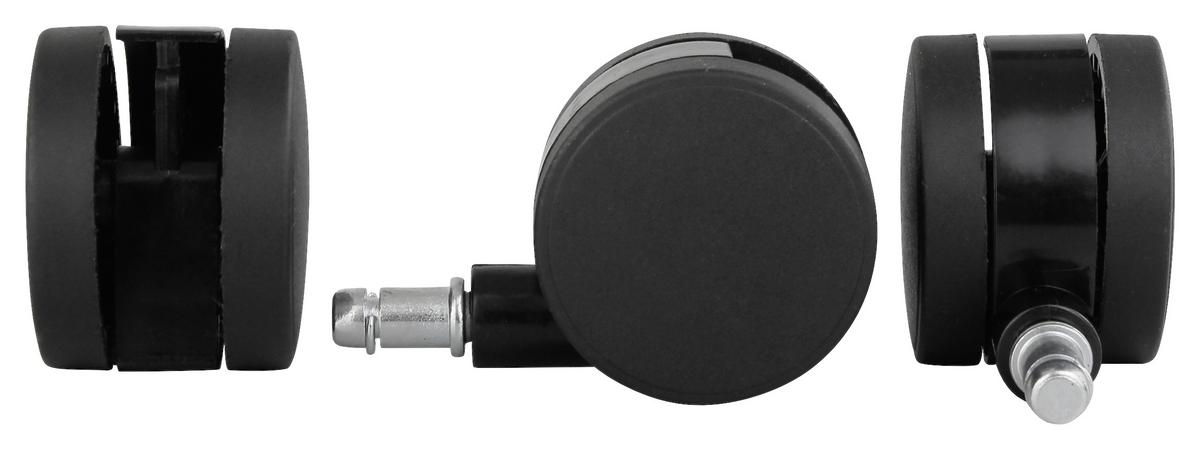 Kolesce Za Vrtljivi Stol Spm1.937 - črna, Basics, umetna masa (6cm) - MID.YOU