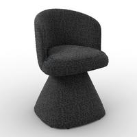 Armlehnstuhl Maylea Grau Webstoff Gepolstert - Grau, MODERN, Holz/Textil (61/60,5/81cm) - Bessagi Home