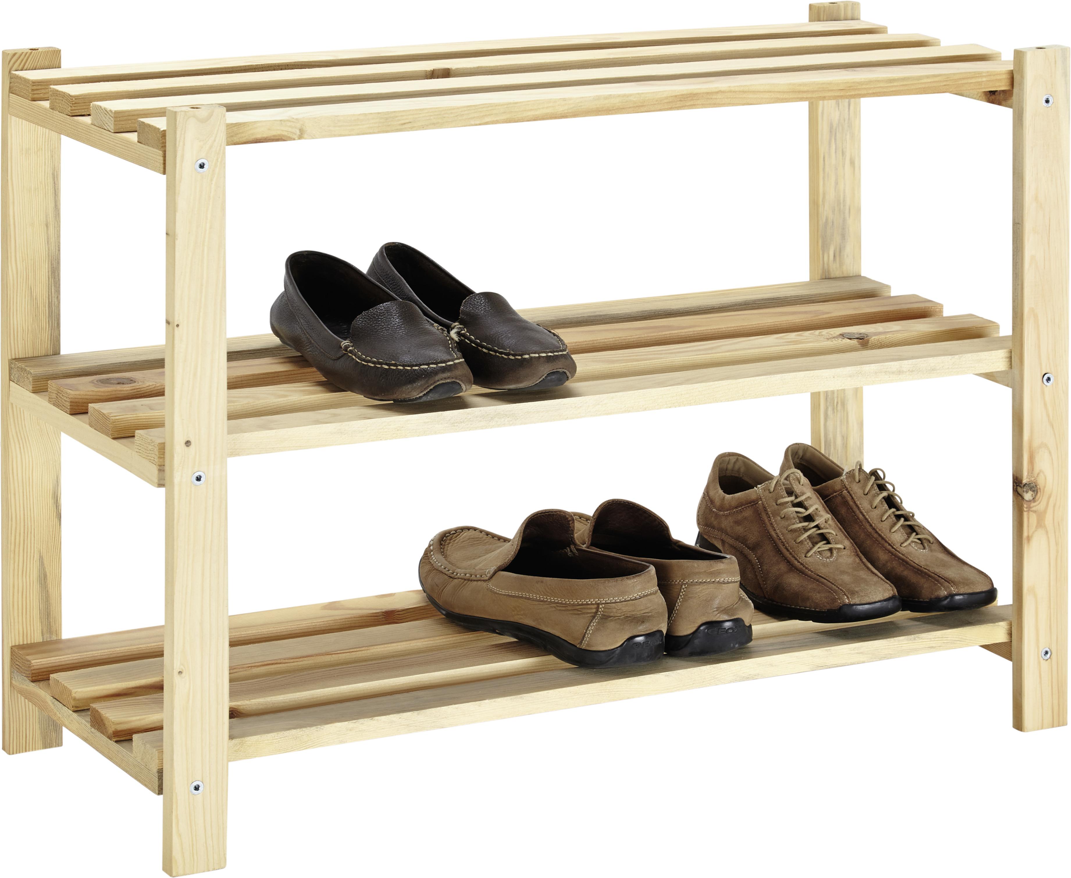 Schuhregal in Kieferfarben - Kieferfarben, Holz (75/55/30cm) - Modern Living