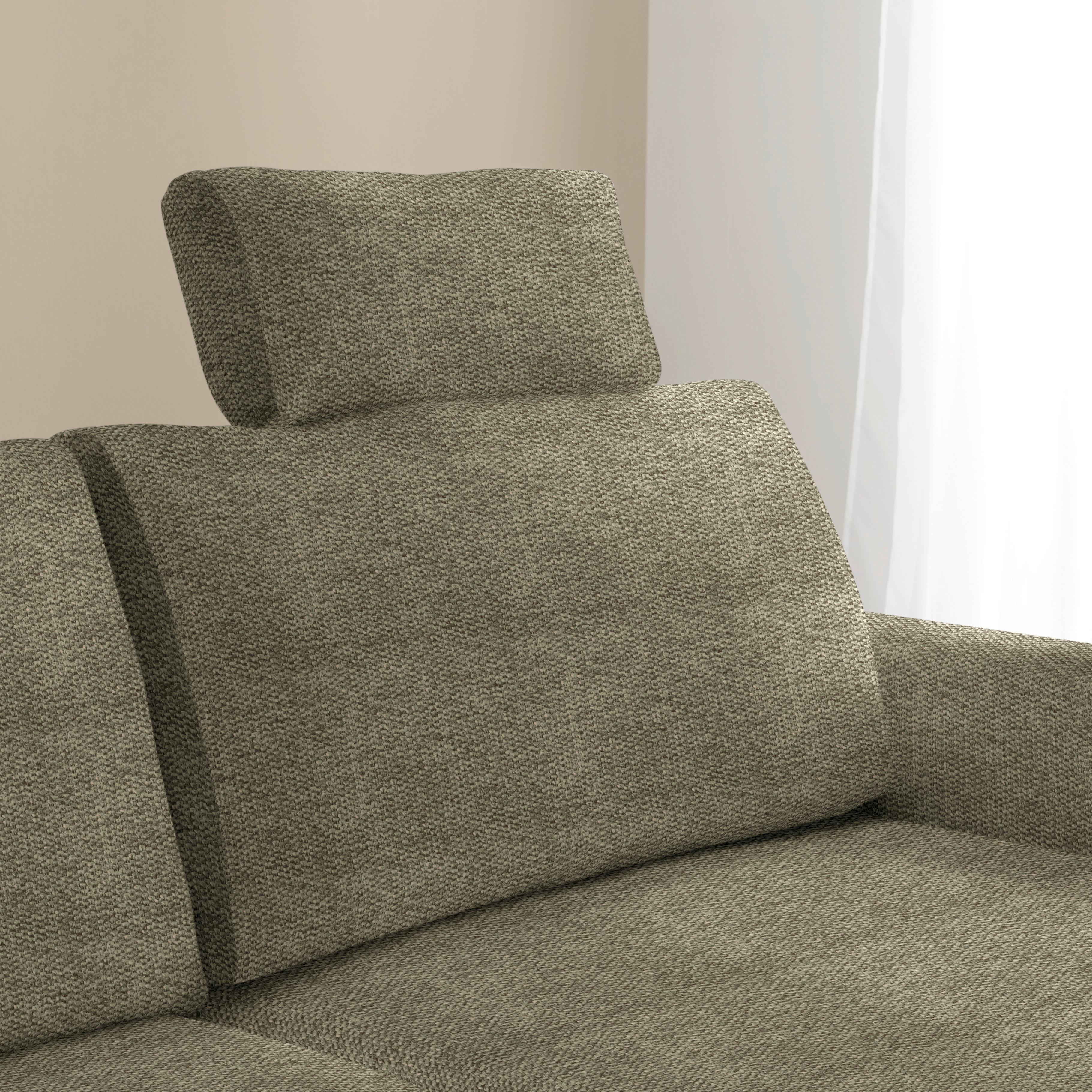 Tetiera LILLE - măsliniu, Modern, textil (58/23/10cm) - Best Price