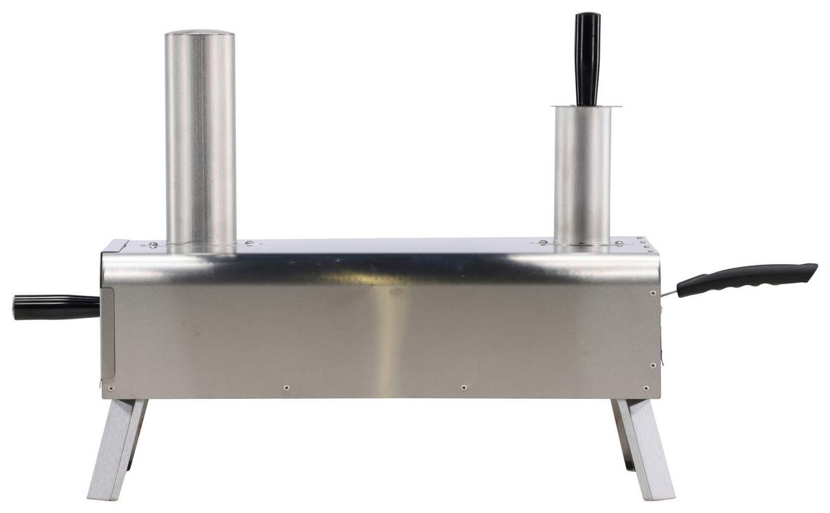Pizzaofen Digos ca. 85,8x49,9x37 cm Silber - Silberfarben, KONVENTIONELL, Metall (85.8/49.9/37cm) - Gardenson