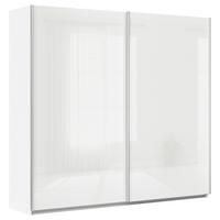 Ormar S Kliznim Vratima Feldkirch - bijela/bijela visoki sjaj, Moderno, staklo/drvni materijal (225/210/62cm) - Modern Living