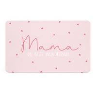 Schneidebrett Mama in Rosa/Weiss - Weiss/Rosa, Konventionell (23,3/14,3/0,2cm)