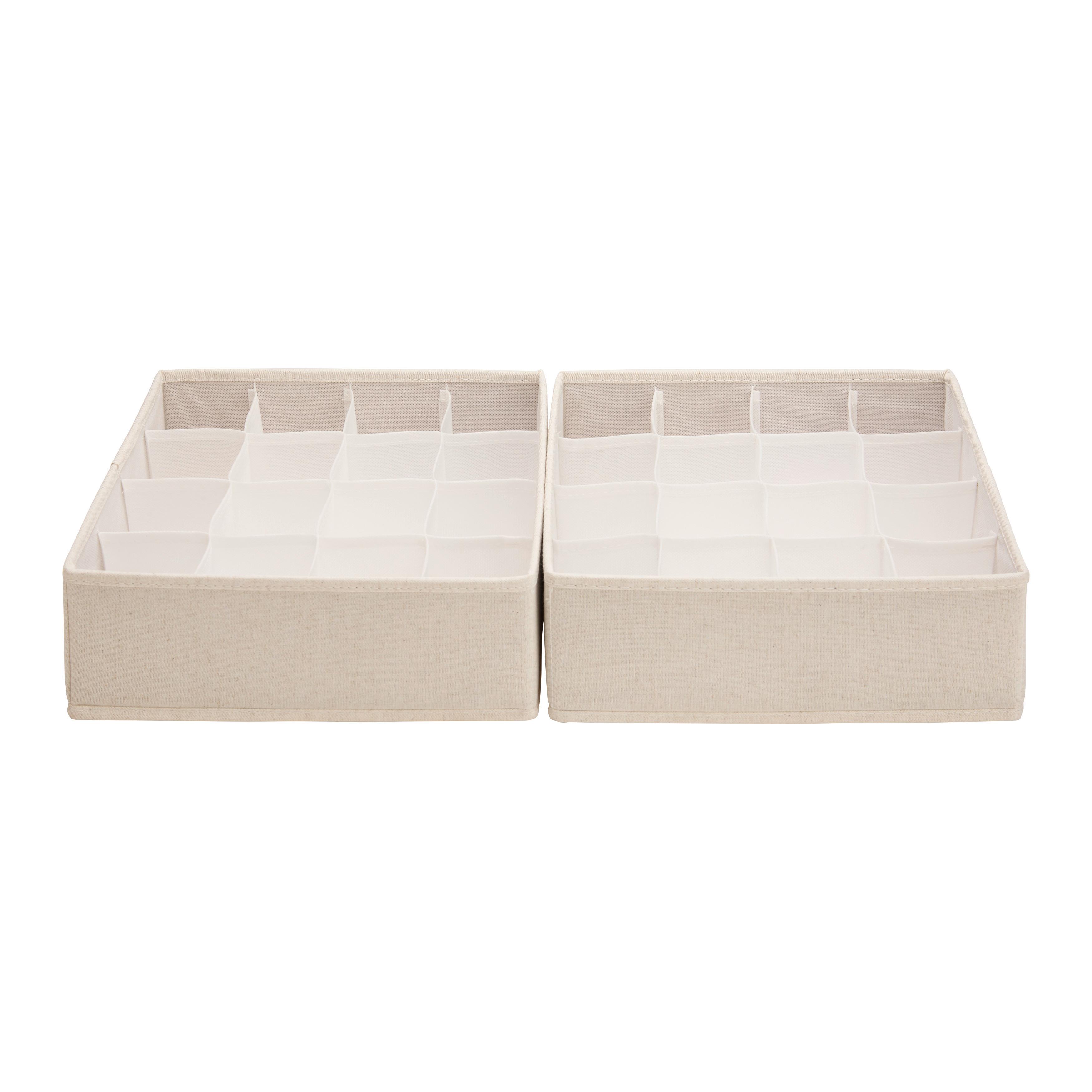 Set de cutii pentru depozitare Louis - bej, Modern, hârtie/textil (28/10.5/28cm) - Mömax