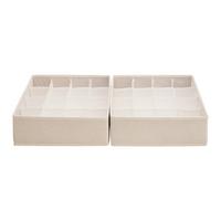 Set de cutii pentru depozitare Louis - bej, Modern, hârtie/textil (28/10.5/28cm) - Mömax