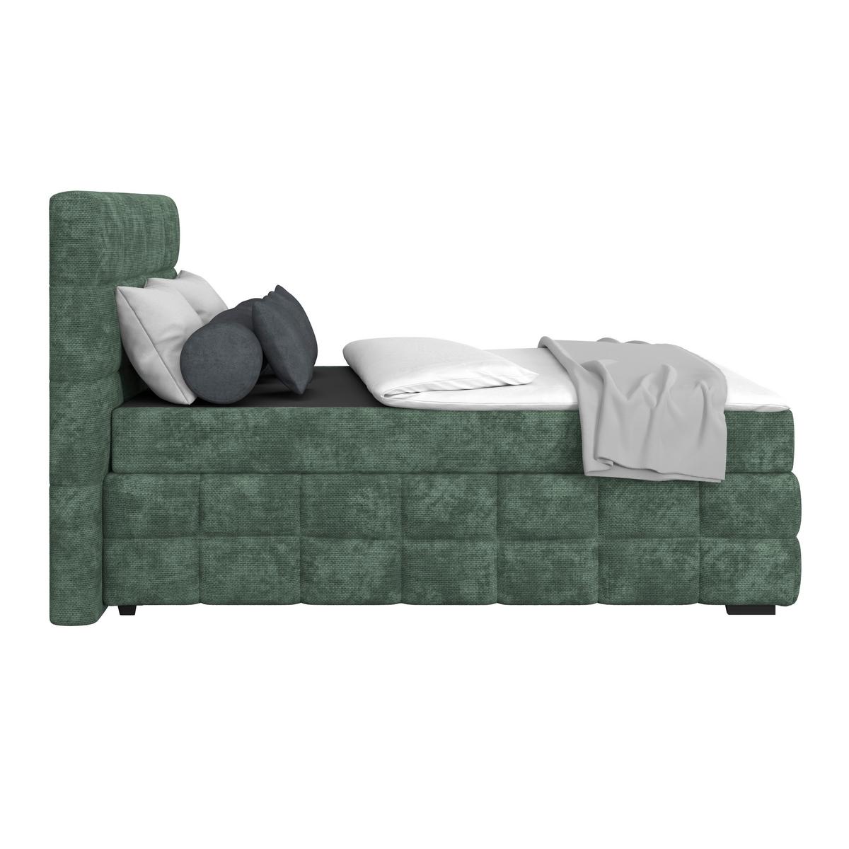 PAT BOX VEGA - verde, Trend, lemn/textil (140/200cm) - Modern Living