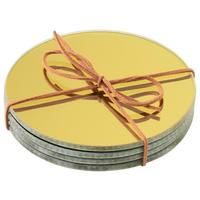 Suport Mirror - auriu, sticlă (10,5cm)