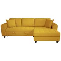 Kutna Garnitura Moritz - boje senfa, Trend, tekstil (265/155cm) - Modern Living