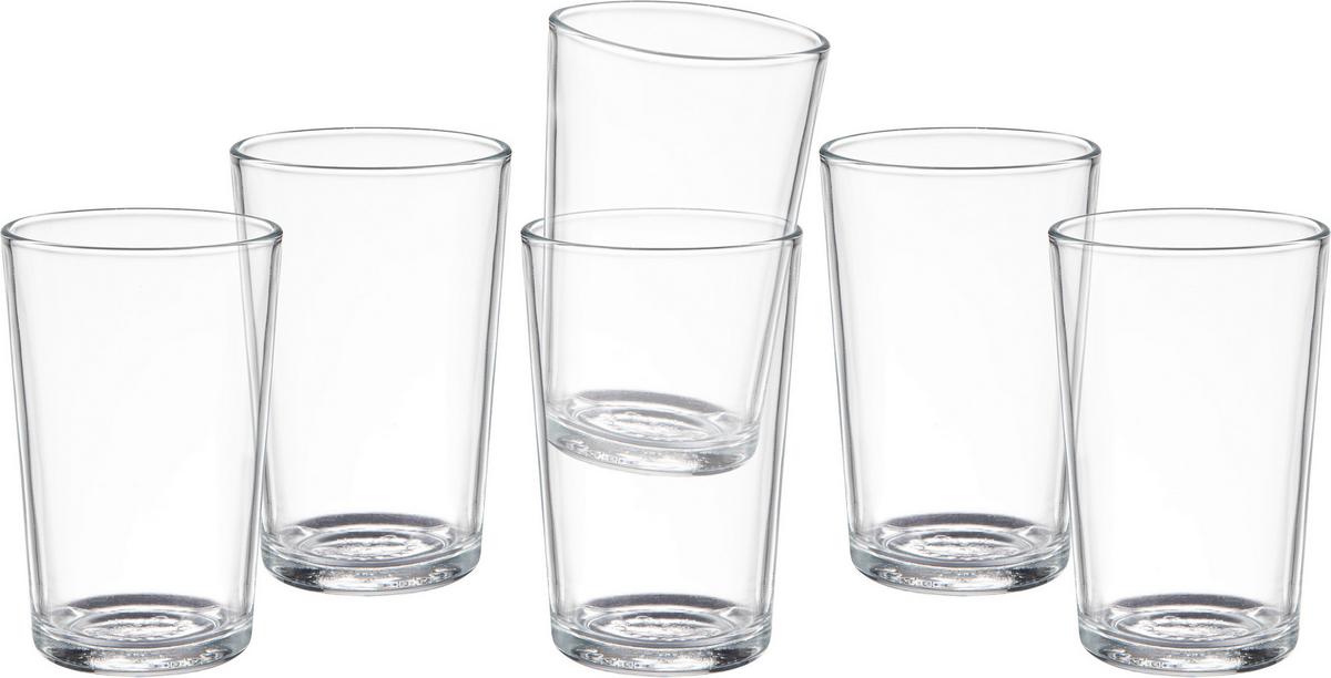 Pohárkészlet 6db-os Skol - átlátszó, Konventionell, Üveg (6,7/10,4cm) - Mömax