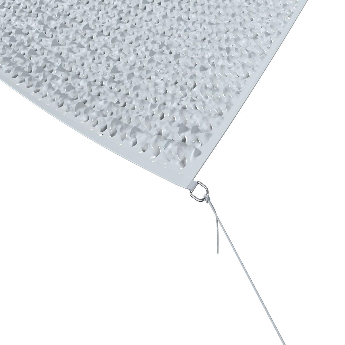 Sonnensegel Netzi Weiß ca. 300x300cm - Weiß, Basics, Textil (300/300cm)