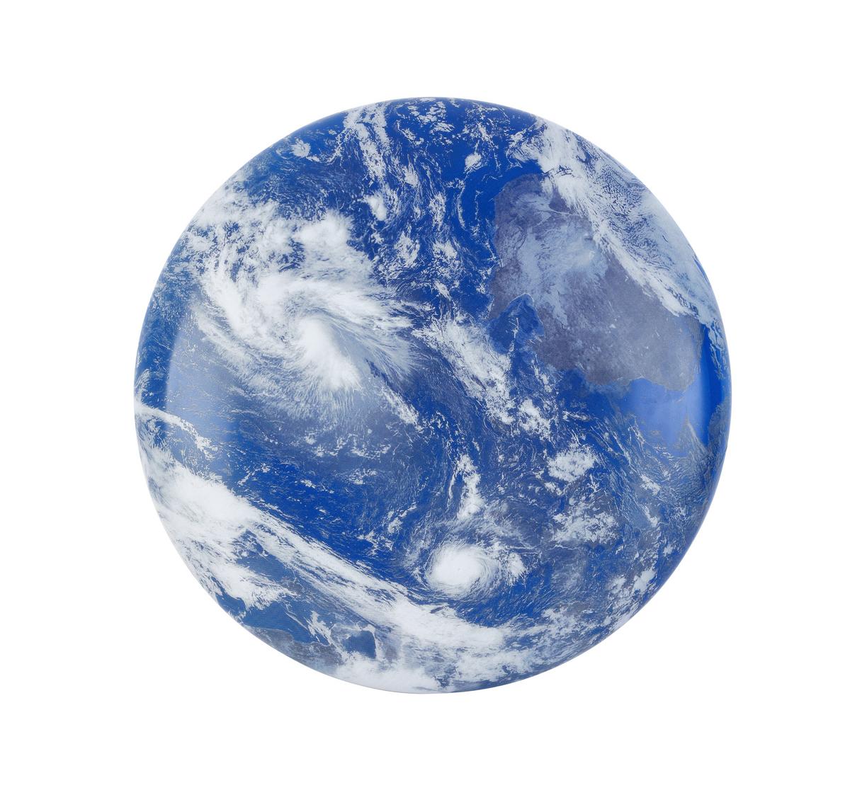 LAMPA SUFITOWA LED SATURNIN - niebieski/biały, Modern, tworzywo sztuczne/metal (60/8,5cm) - Bessagi Home