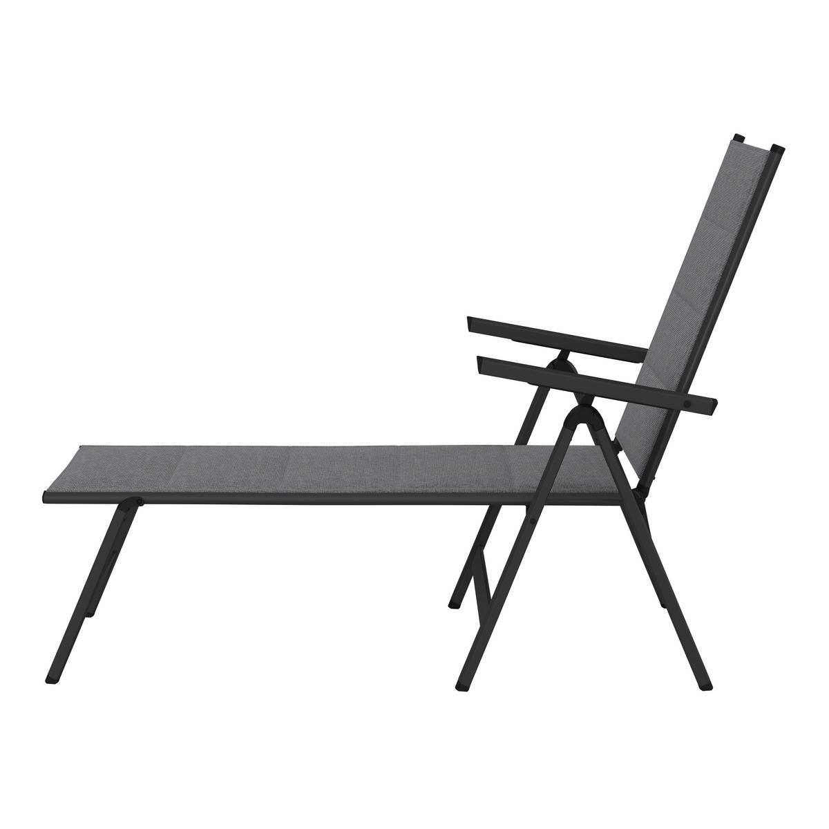 Ležaljka Werner - siva, Basics, metal/tekstil (70/103/140cm) - Mömax
