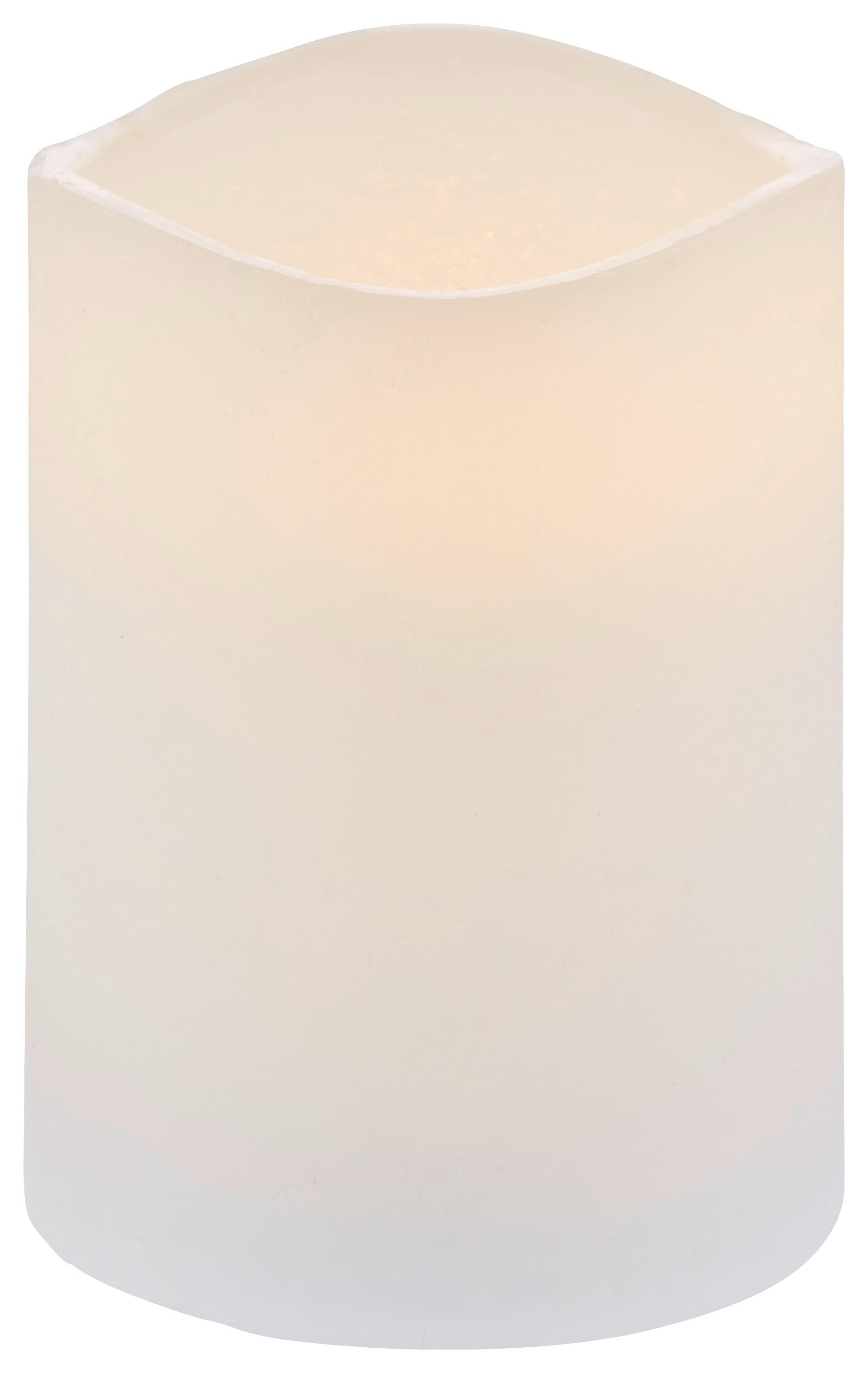 KERZE MIT LED LEONIE - weiss (7,5/10cm) - Modern Living