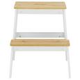 Tabure Berni - naravna/bela, Moderno, les (43/47/43cm) - Mömax modern living Tabure Berni - naravna/bela, Moderno, les (43/47/43cm) - Mömax modern living