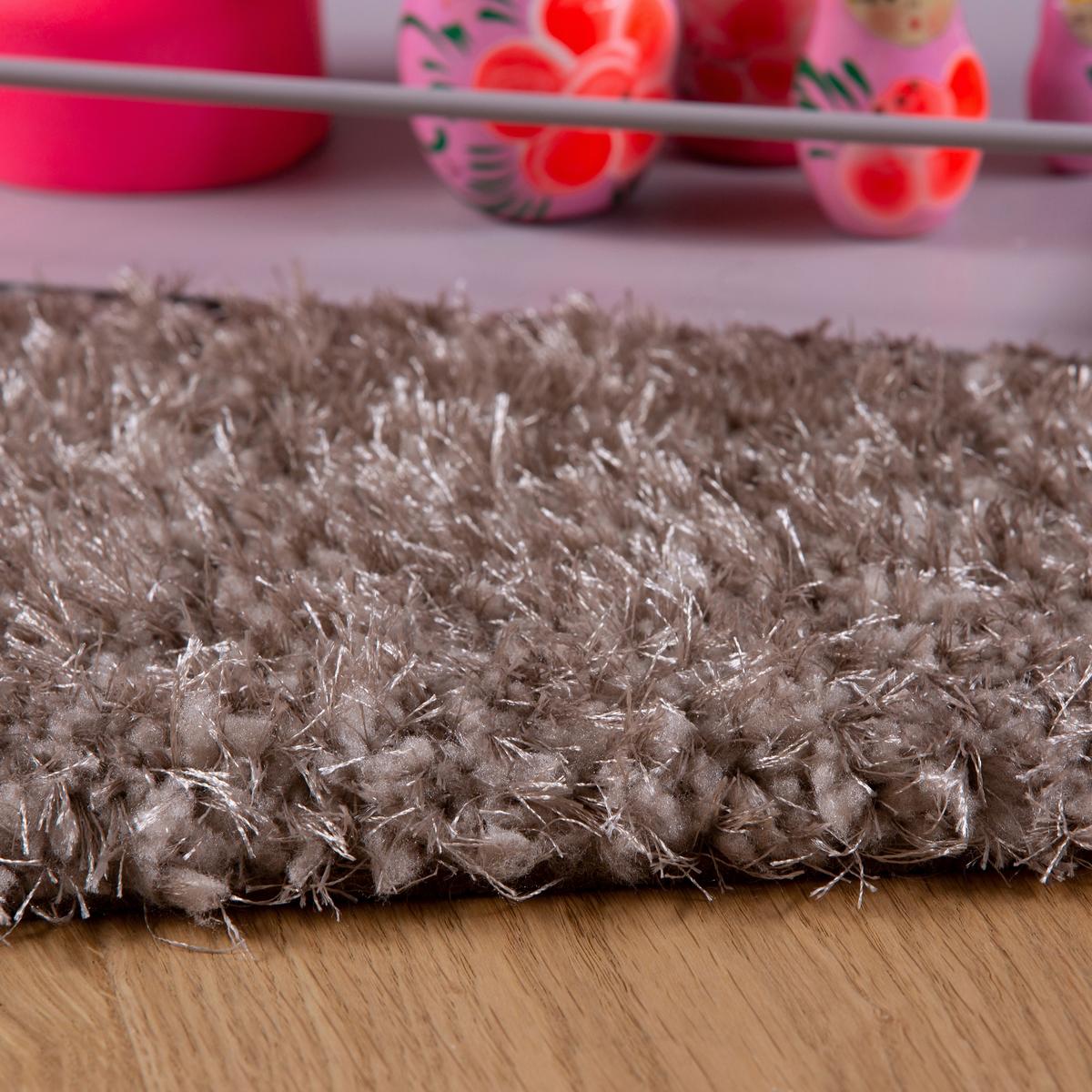 HOCHFLORTEPPICH MY EMILIA - Taupe, Konventionell, Textil (60/110cm) - Novel