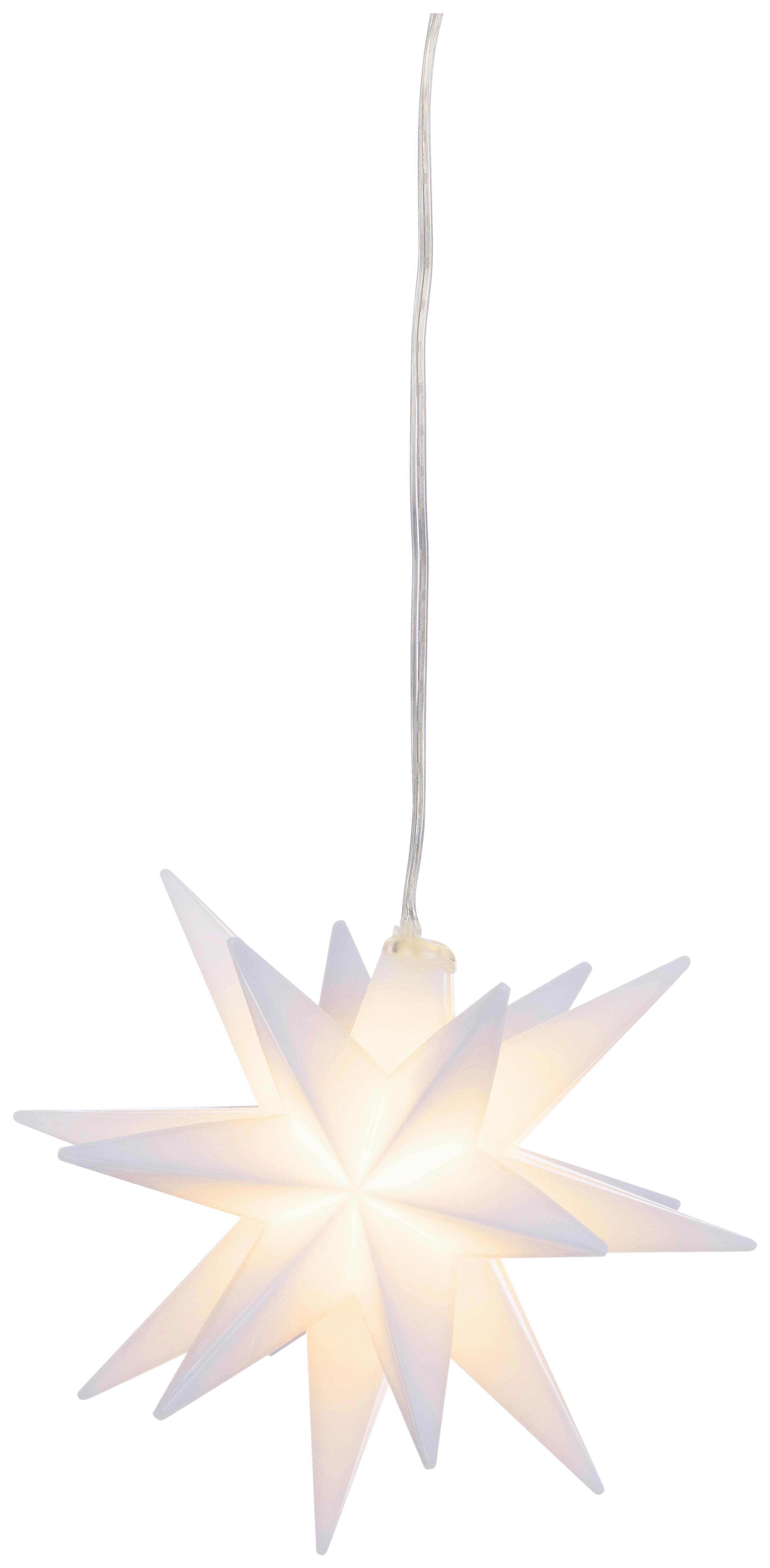 Dekohänger Star Transparent - Transparent, Kunststoff (12/12cm) - Mömax