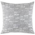 Zierkissen Friends Grau 45x45cm - Grau, LIFESTYLE, Textil (45/45cm) - MÖMAX modern living