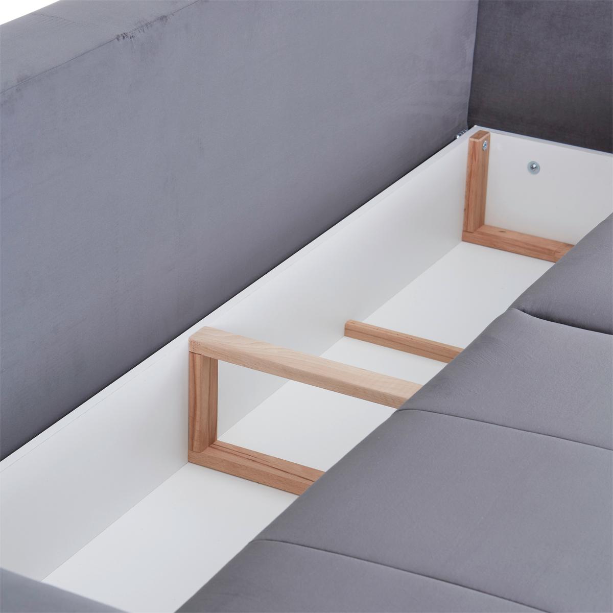 Trosed Na Razvlačenje Beta New Lux - tamnosiva/tamnozelena, Moderno, metal/tekstil (238/88/119cm) - Modern Living
