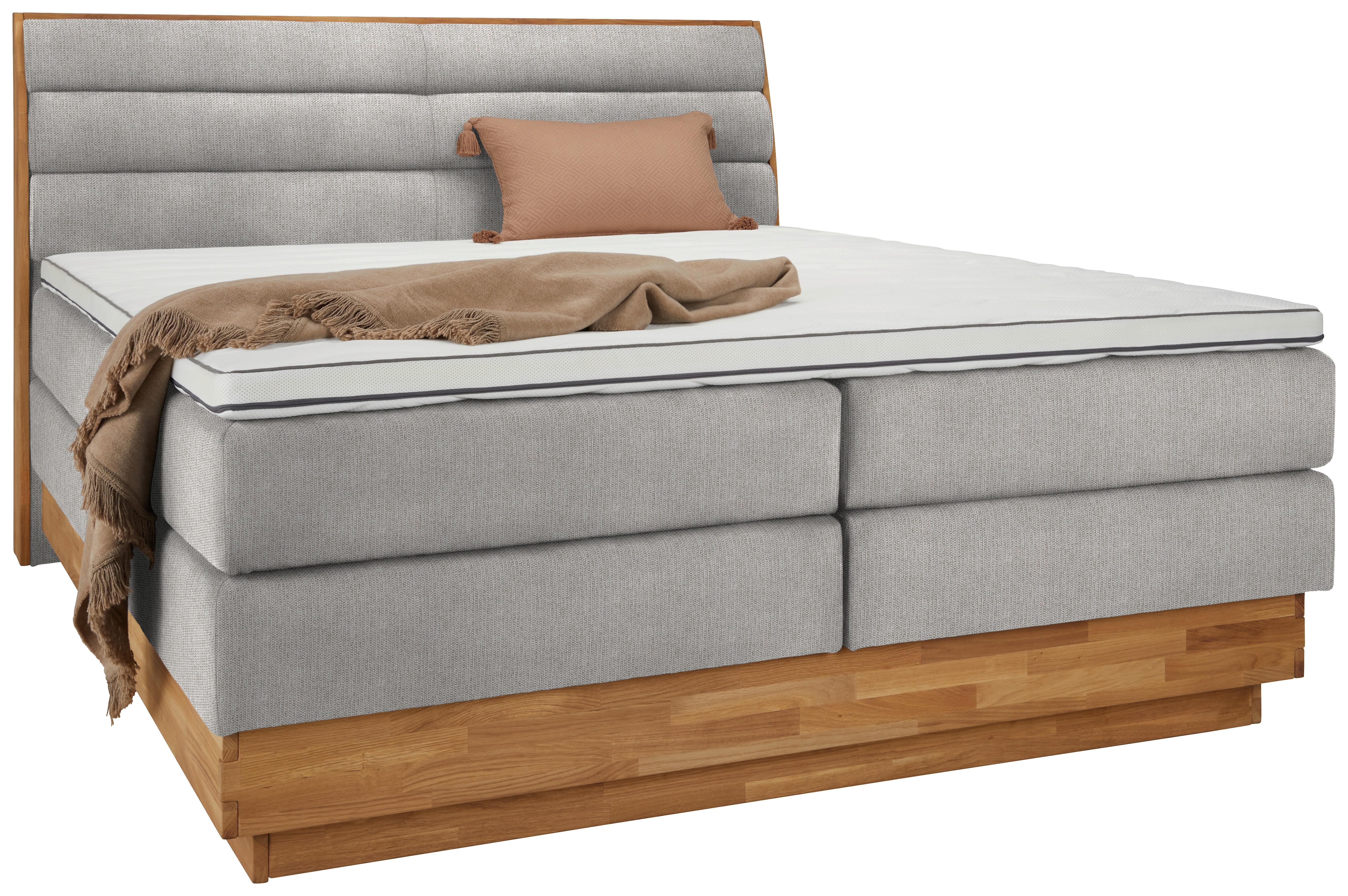 Boxspringbett Marissa in Beige ca. 180x200cm - Beige, Holz/Kunststoff (180/200cm) - Premium Living
