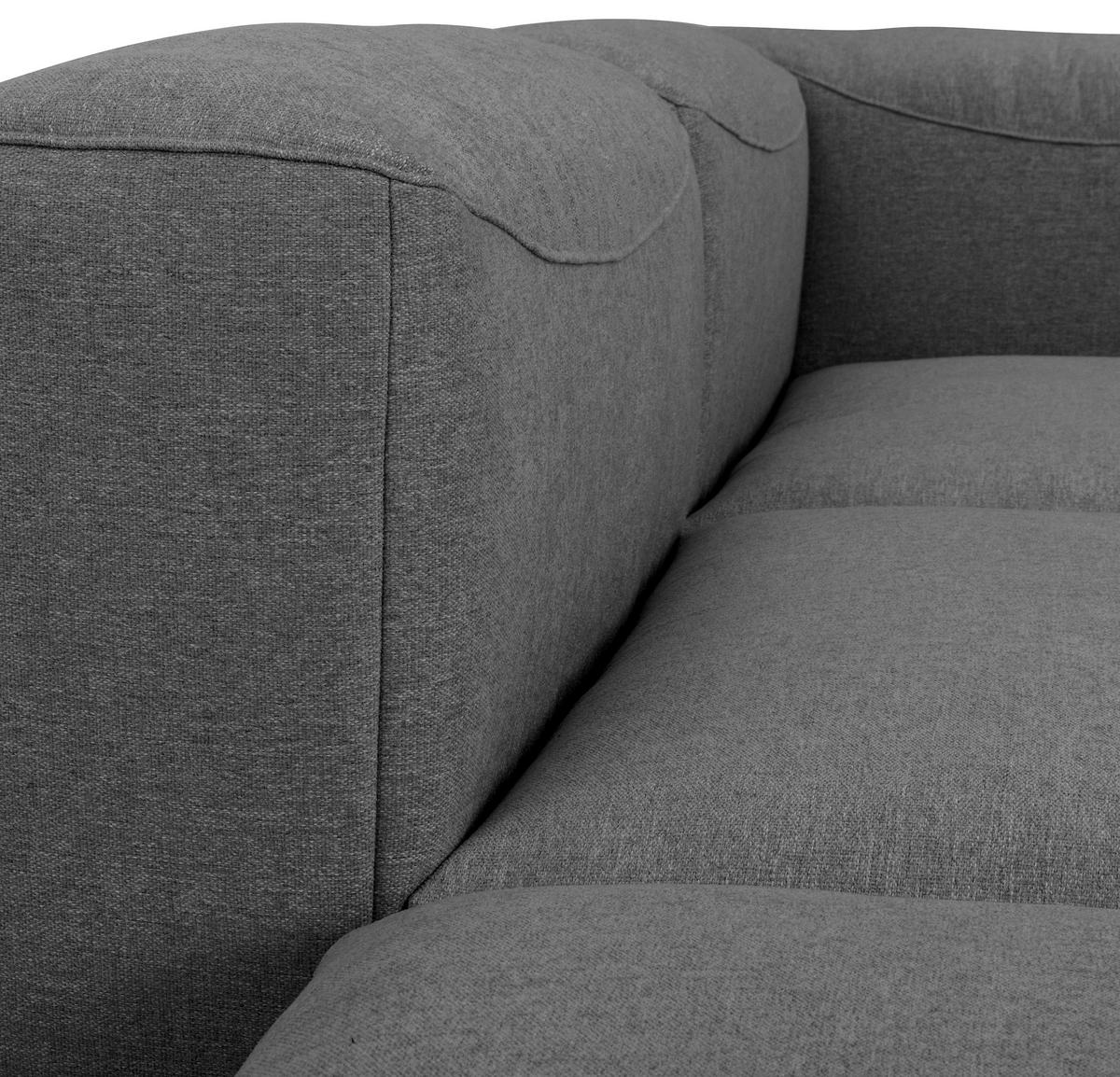 ECKSOFA LENA - Anthrazit, Design, Kunststoff/Textil (175/350cm) - Max Winzer