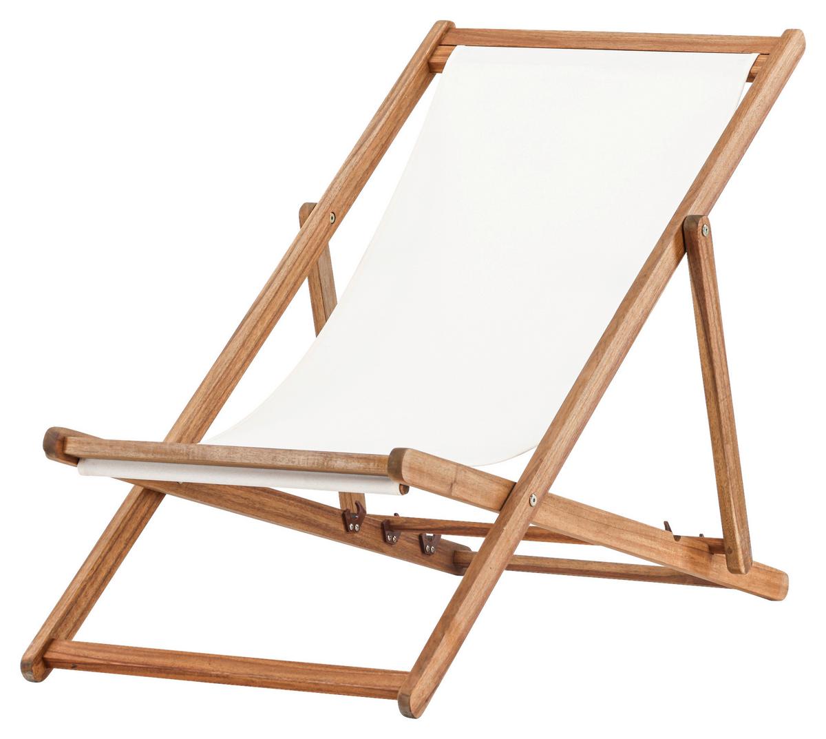 STRANDSTUHL PEACHY - Beige/Naturfarben, KONVENTIONELL, Holz/Textil (57/80/105cm) - Gardenson