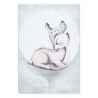 Kinderteppich Bambi Pink ca. 140x200cm - Pink, Trend, Textil (140/200cm) - Ben'n'jen