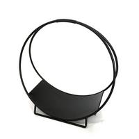 Kaminholztasche in Schwarz - Schwarz, Modern, Metall (51/50/24cm) - Mömax