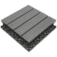 PŁYTKA TARASOWA PREMIUM 11ER SET - szary, materiał drewnopochodny (30/30/2,1cm) - Ambia Garden