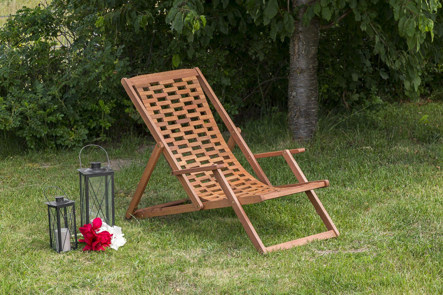 Stol Za Plažo Aurora, Masivno - naravne barve, Romantika, les (64/102/113cm) - Gardenson