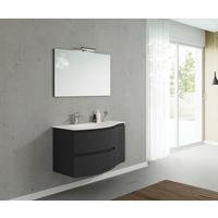 Bočni Element Armonia - crna, Moderno, staklo/drvni materijal (35/56/39cm)