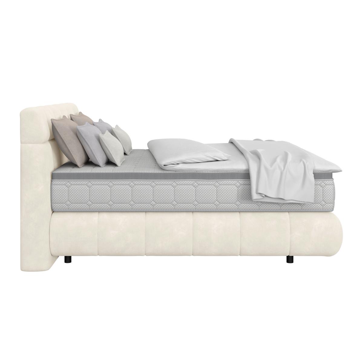 Boxspring Krevet Nobu - crna/boje šampanjca, Trend, drvo/tekstil (140/200cm) - Premium Living