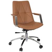 Drehstuhl Saranto II Braun - Braun, MODERN, Kunststoff/Textil (56/101/73cm) - MID.YOU