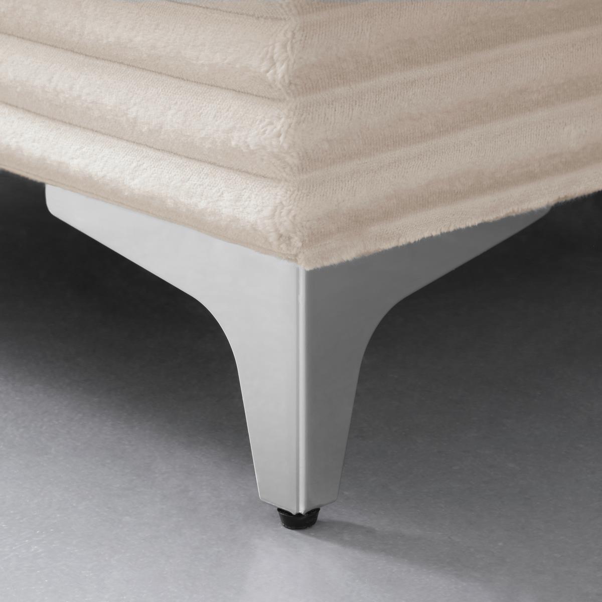 Wohnlandschaft Atlantis Lux Creme - Silberfarben/Goldfarben, LIFESTYLE, Holz/Holzwerkstoff (175/263cm) - Mömax