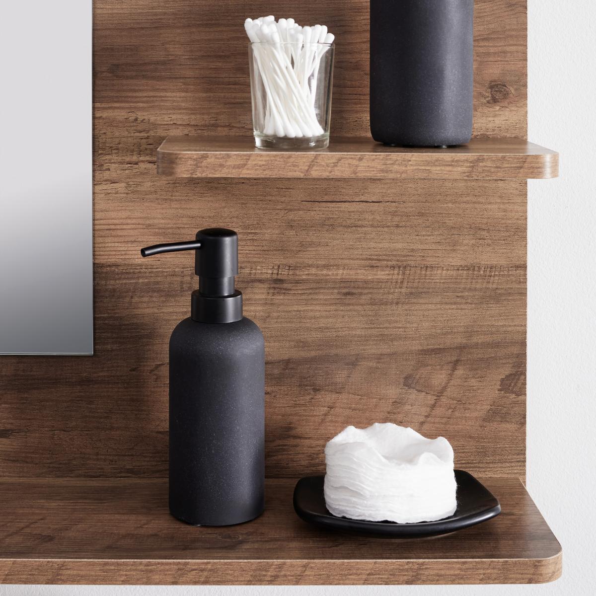 Badezimmerspiegel Dell Naturfarben - Naturfarben, MODERN, Glas/Holzwerkstoff (110/75/15cm) - Bessagi Home