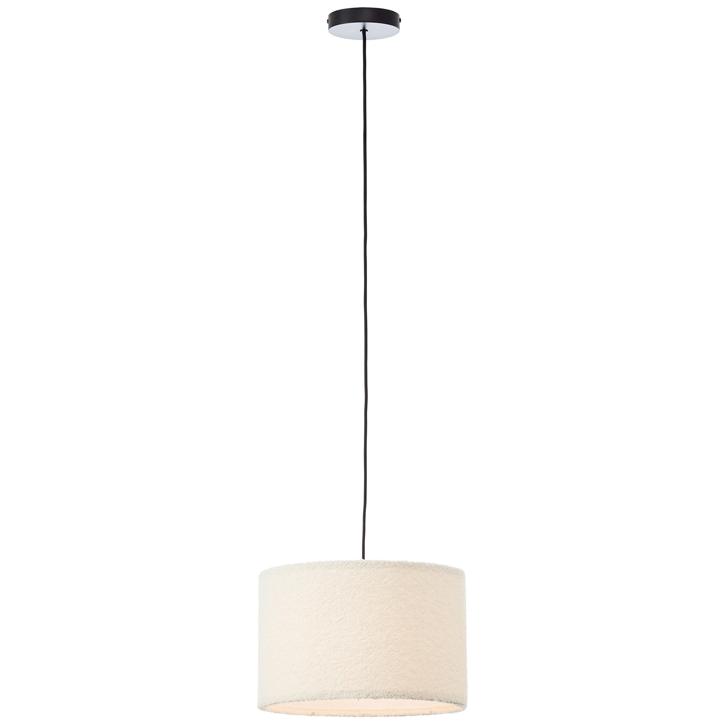 LAMPA WISZĄCA 60163/09 TEDDY - beżowy, Basics, metal/tkanina (35/150cm) - Brilliant