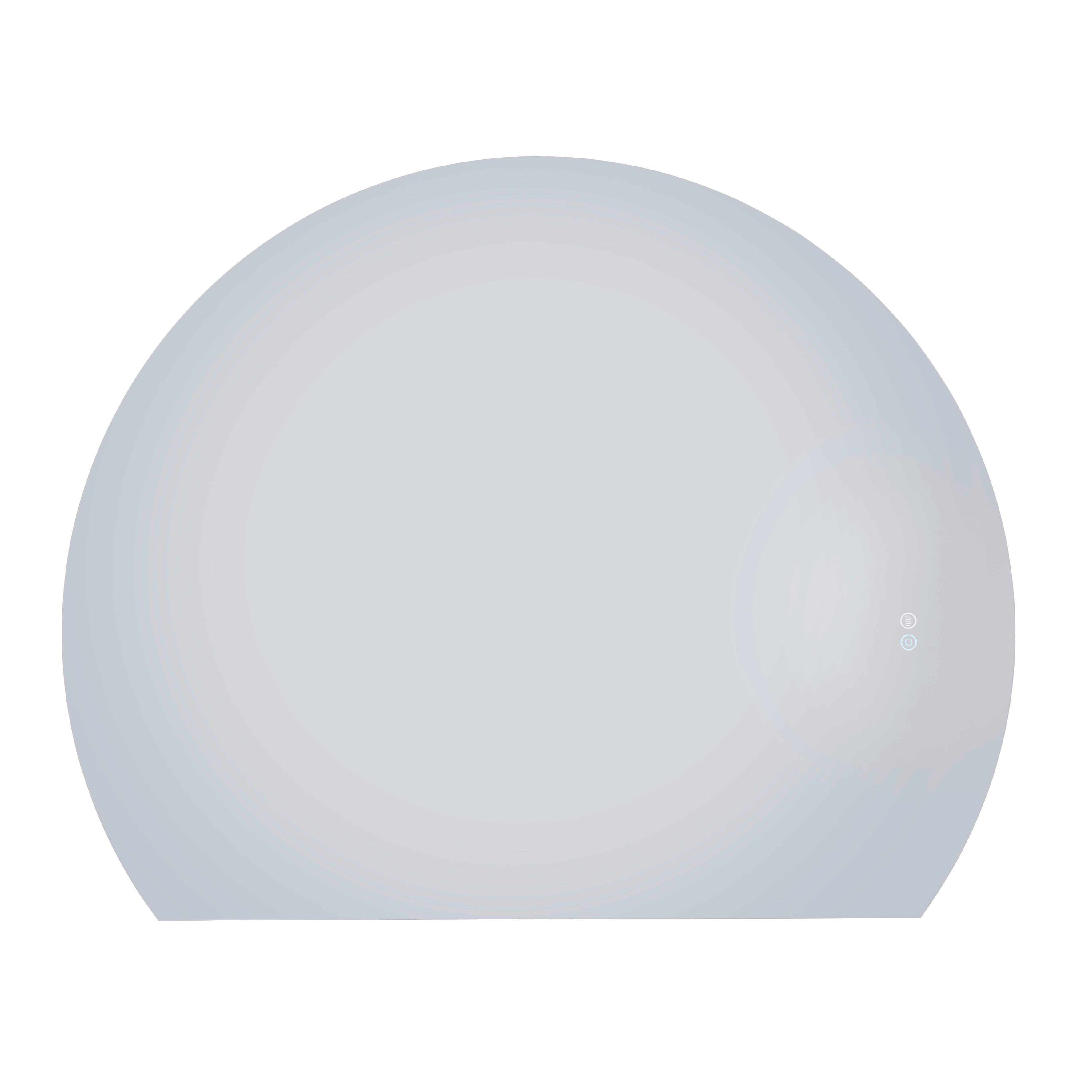 SPEGEL MED BELYSNING LUISA - Modern, glas (80/100cm) - Mömax