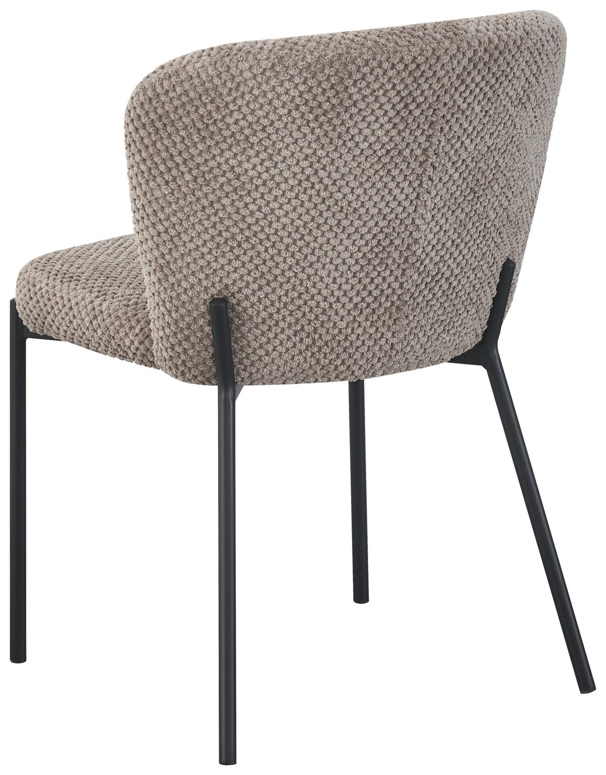 Stuhl Emily Grau - Schwarz/Grau, LIFESTYLE, Holz/Textil (55/79/59cm) - Mömax
