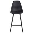 Barski stol BLACKY - črna, Moderno, kovina/umetna masa (45/108/54,5cm) - MÖMAX modern living
