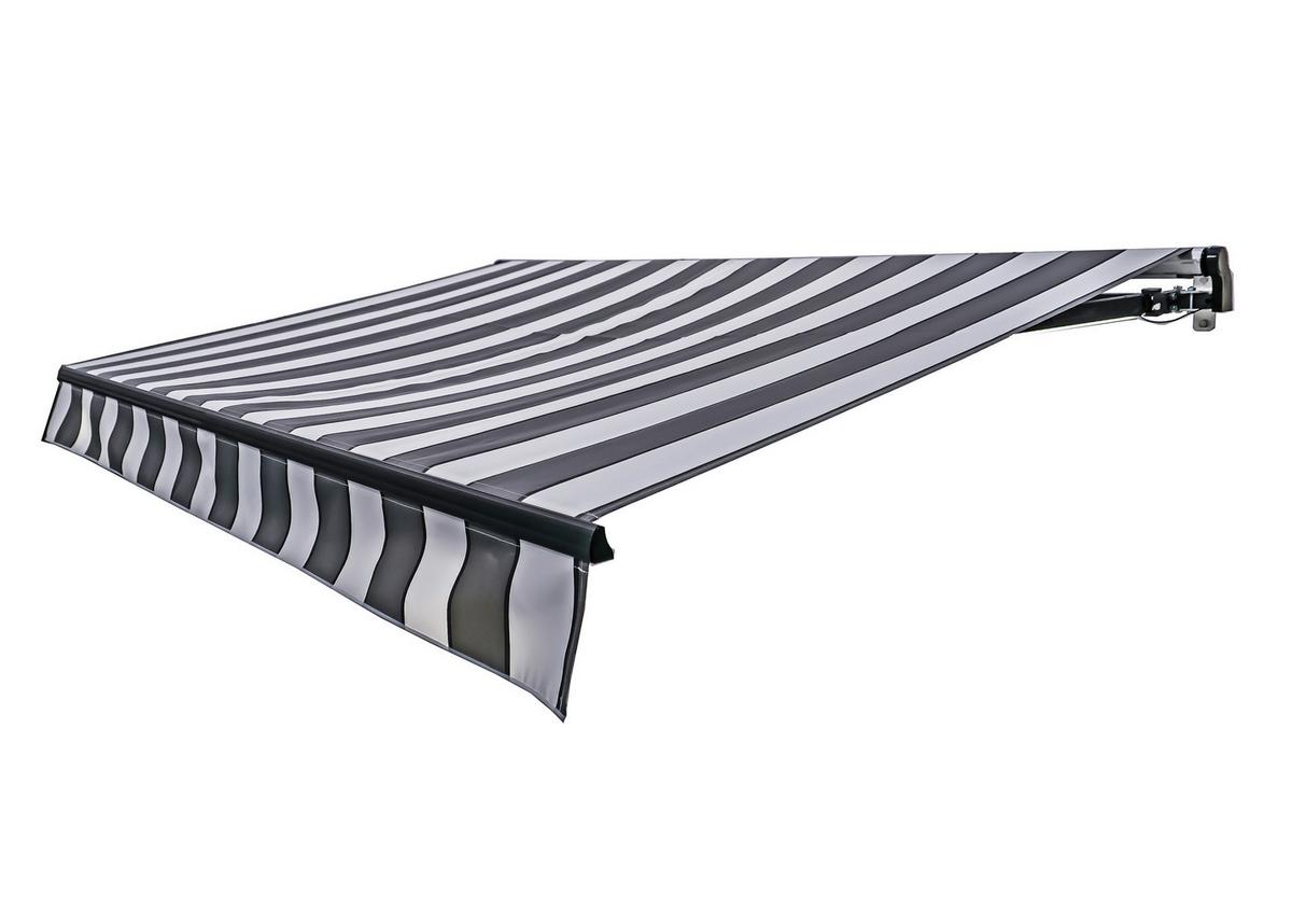 MARKISE ELEKTR. MARKISE 295X200 WEIß - Anthrazit/Hellgrau, MODERN, Kunststoff/Metall (200/20/295cm) - Gardenson