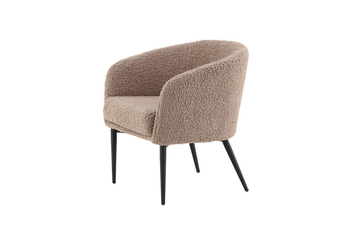 SESSEL FLUFFY - Design, Textil/Metall (83/70/64cm) - Livetastic