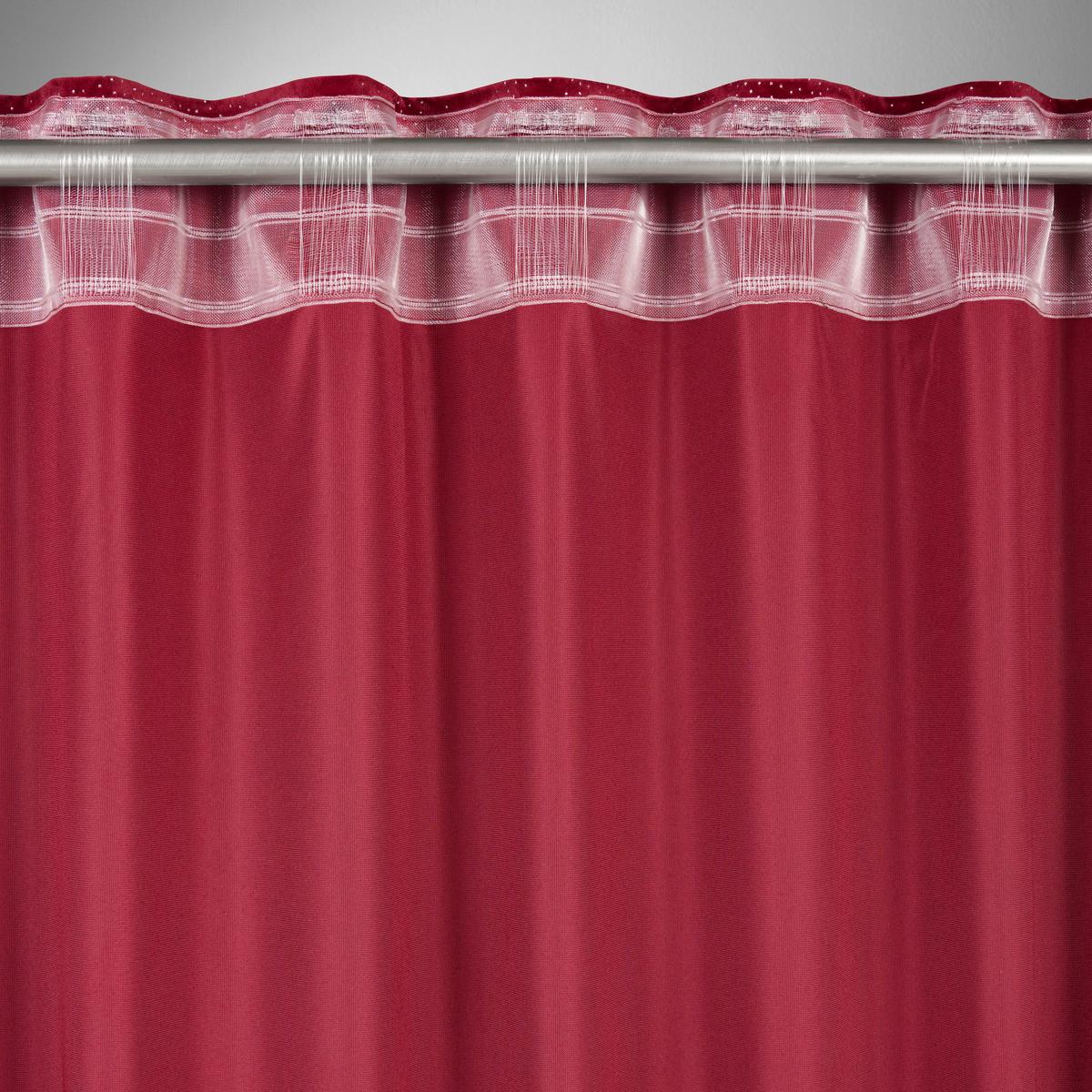 Fertigvorhang Lucia Rot ca. 140x245cm - Rot, Textil (140/245cm) - Mömax