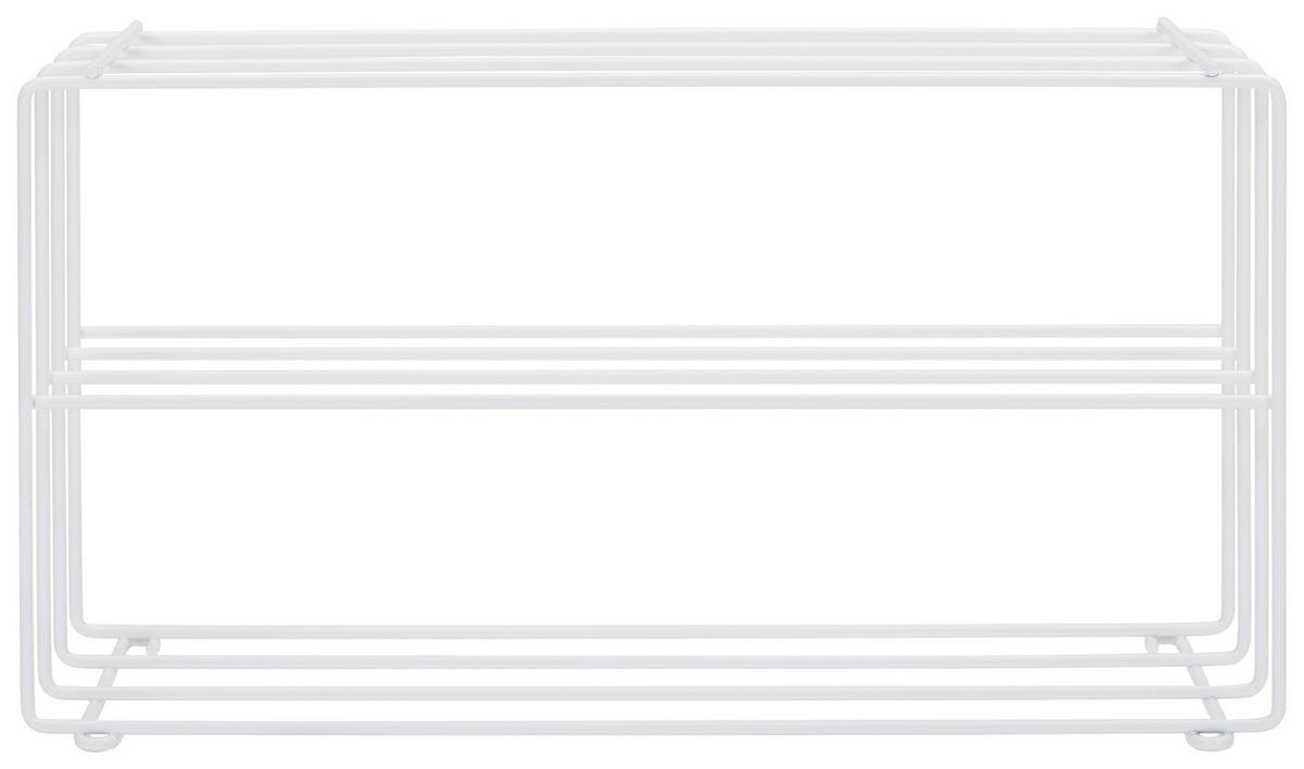 REGAŁ NA BUTY STABILO - biały, Design, metal (73/40/28,5cm) - MID.YOU