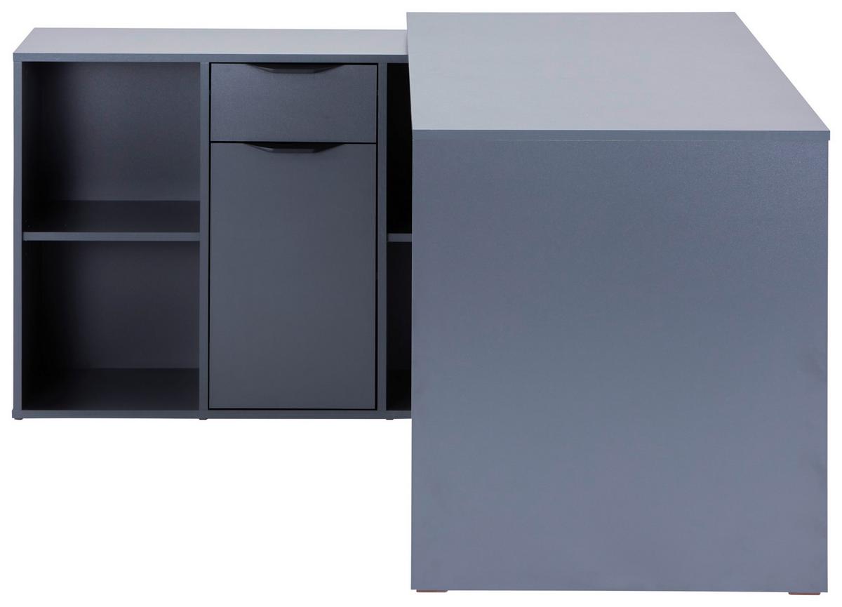 Masă de scris MX 195 - alb/antracit, Modern, material pe bază de lemn (136,8/74,2/135cm) - Modern Living