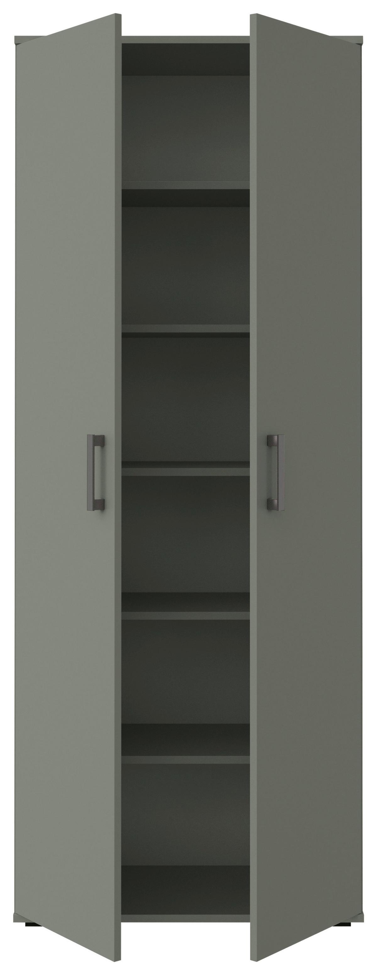 SZAFKA UNIWERSALNA ALEX - zielony/czarny, Konventionell, materiał drewnopochodny/tworzywo sztuczne (70/178,9/33,4cm) - Xora