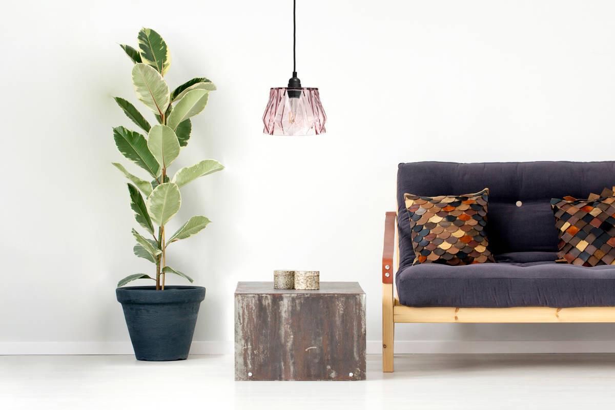 Hängeleuchte Hängelampe Aurea - Rosa, Trend, Glas (19/19/100cm) - Kayoom