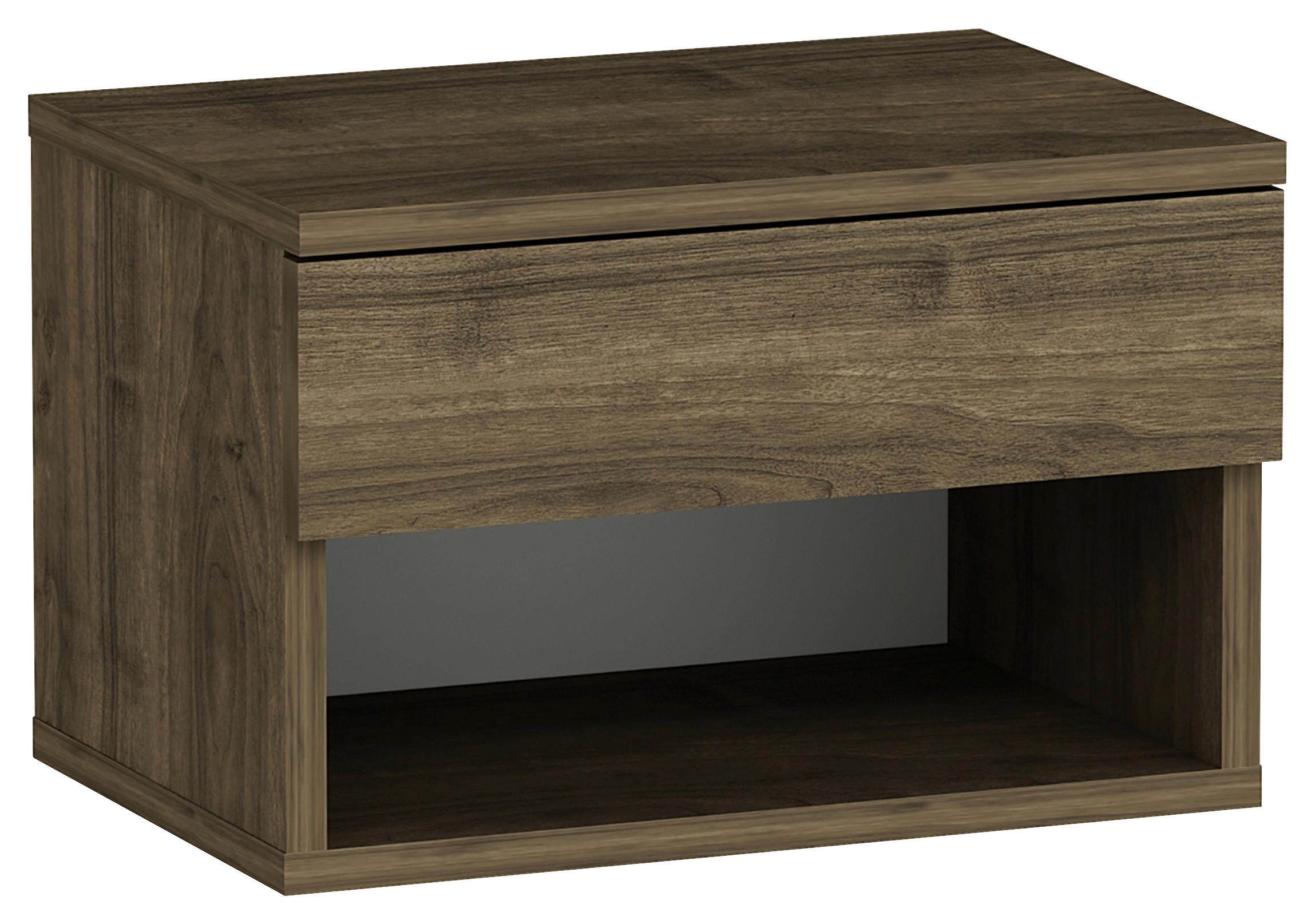 Nachttisch Hestia ca. 44,6x29x31,6cm Walnussfarben - Walnussfarben, Design, Holzwerkstoff (44,6/29/31,6cm) - MID.YOU