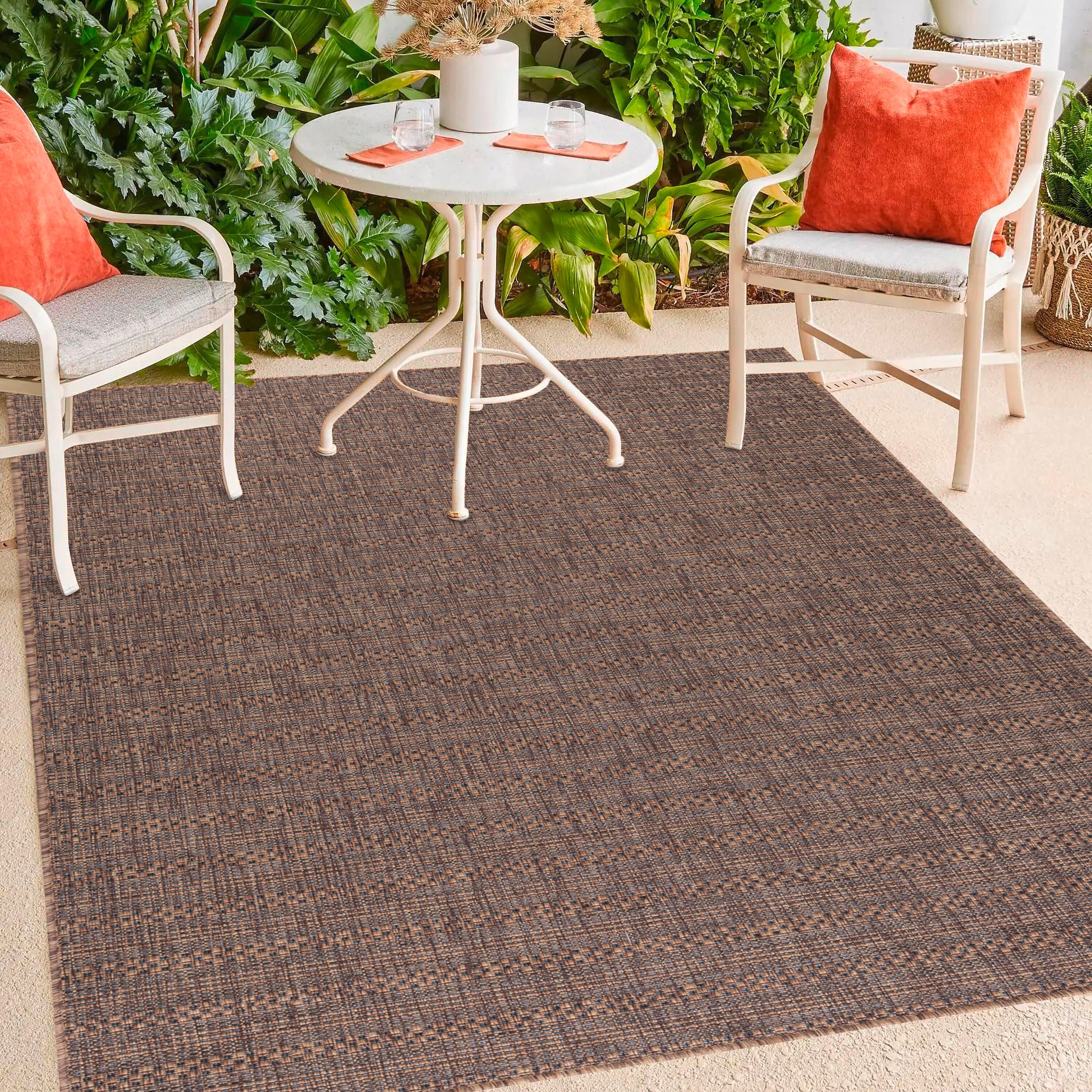 Outdoorteppich Zagora Braun/Schwarz ca. 160x230cm - Schwarz/Braun, Basics, Textil (160/230cm) - Novel